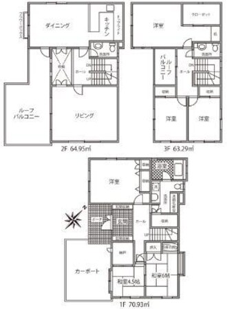 笹塚１丁目戸建の物件間取画像